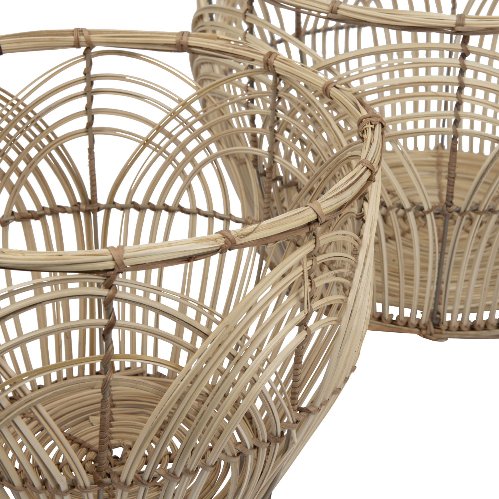 Hello Honey® Natural Handmade Decorative Rattan Basket Set